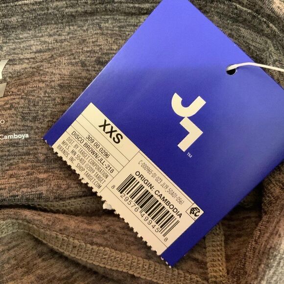 JoyLab Brown Athletic High Waist 7/8 Length Leggings With Pockets XXS New - Picture 9 of 9